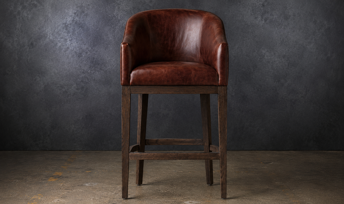 BARREL BACK COUNTER STOOL