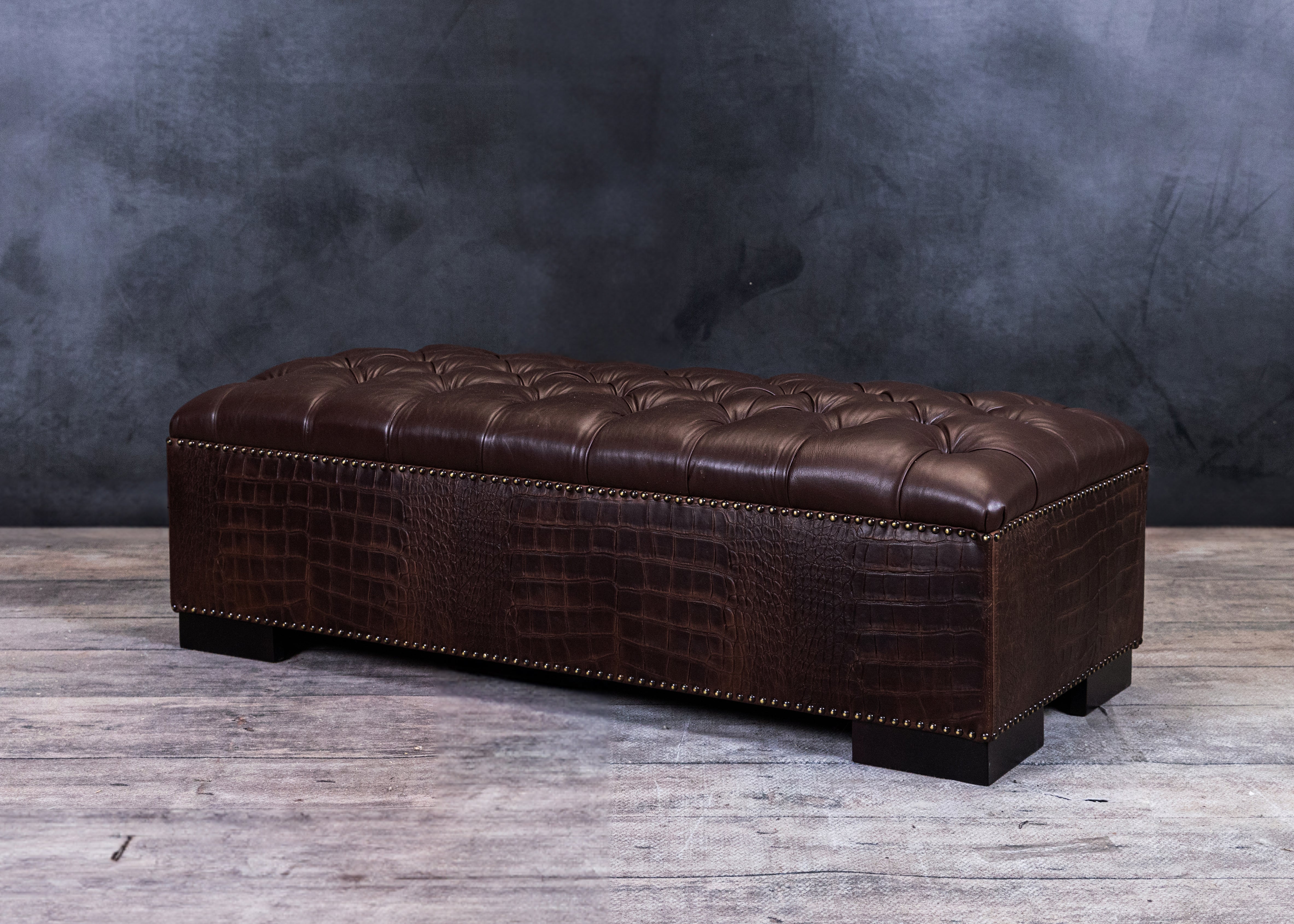 CROCO TUFTED RECTANGULAR OTTOMAN