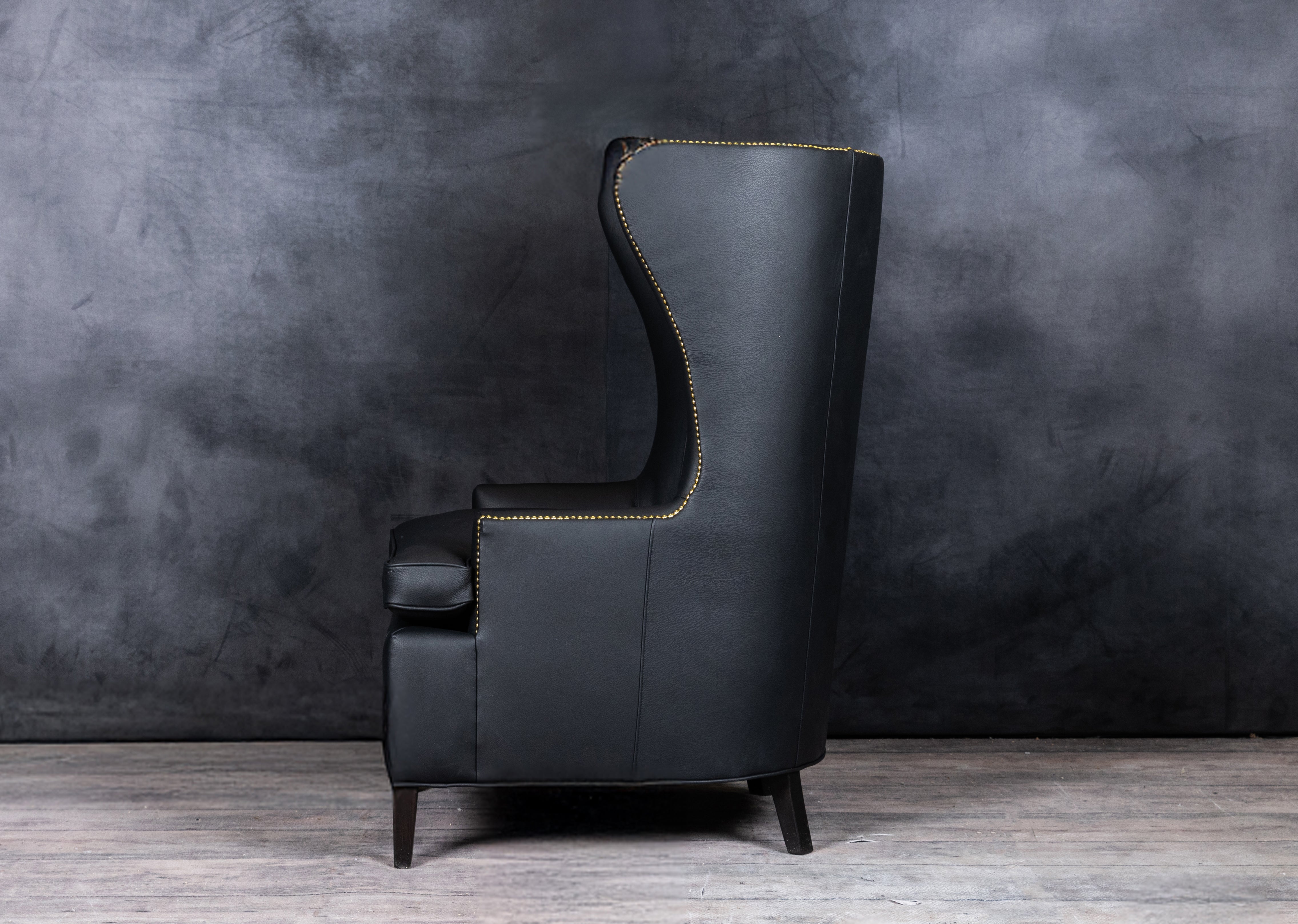 FAUTEUIL EN CUIR SIR GALAHAD