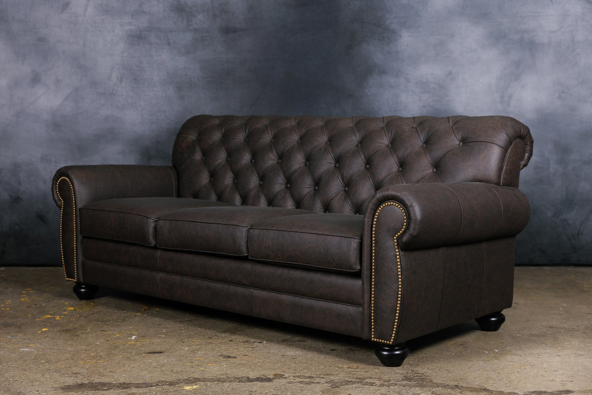 WESTMINSTER LEATHER SOFA BED QUEEN