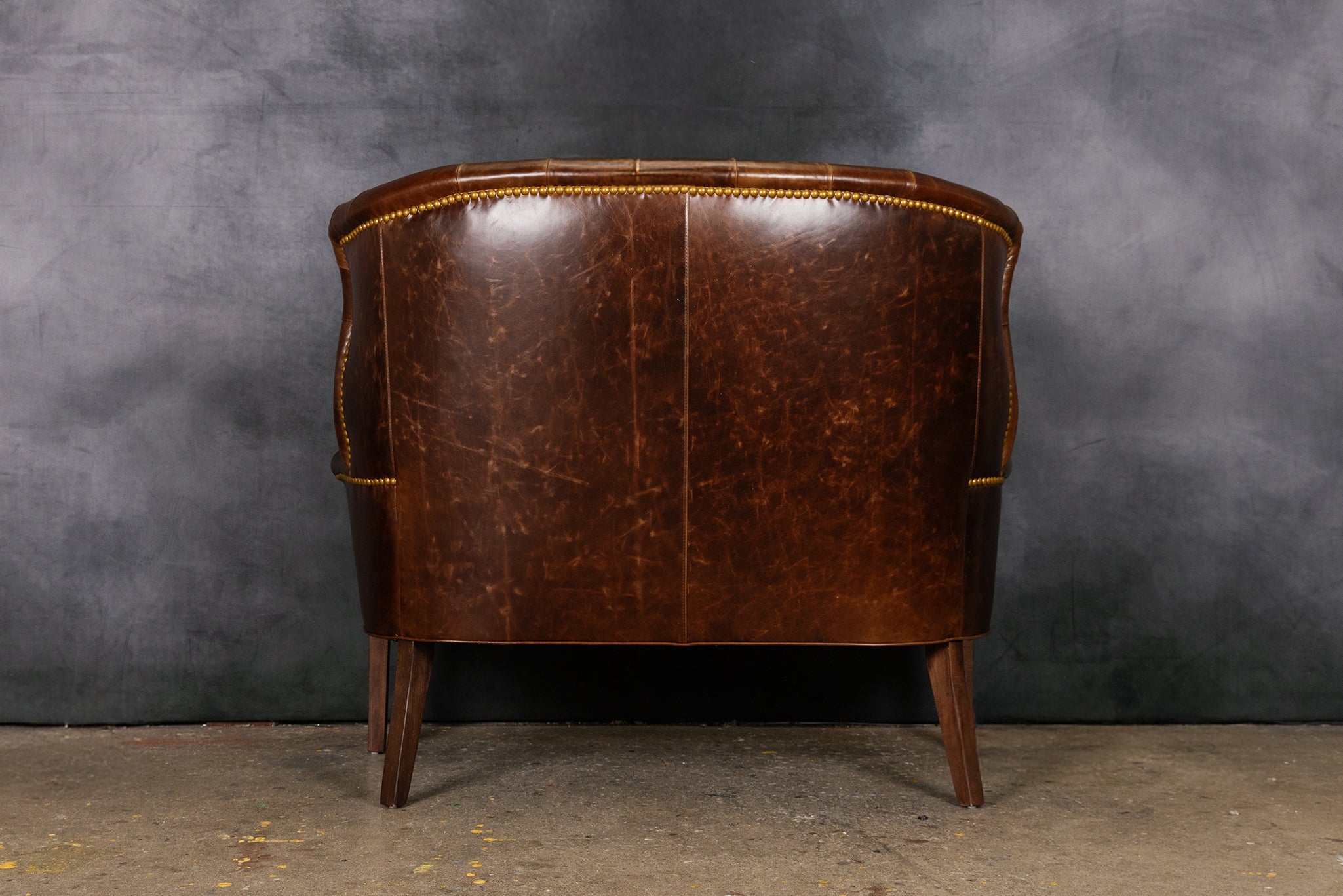 STANLEY LEATHER SETTEE