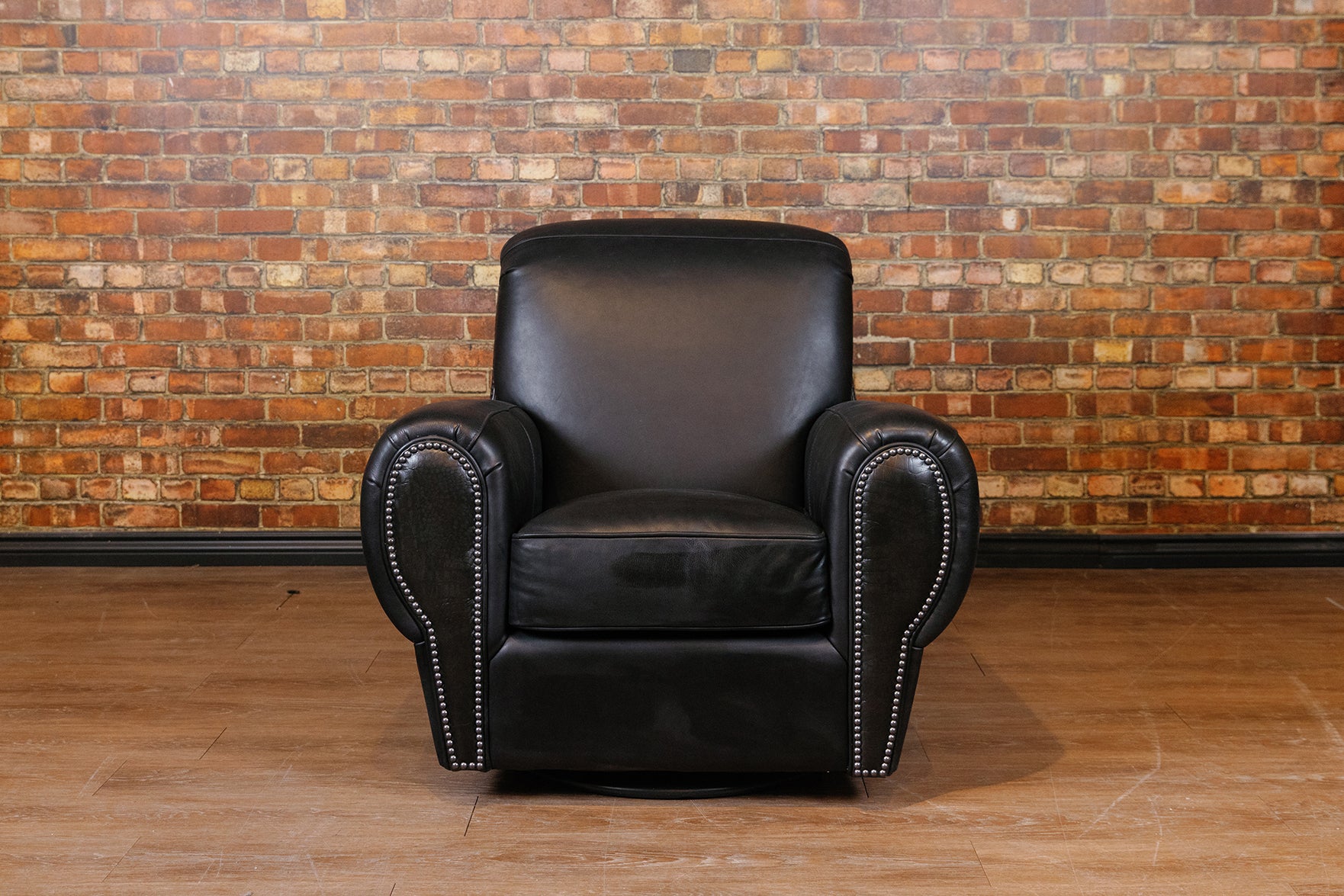 ROCK AND ROLL SWIVEL CHAIR WITH CROCO EMBOSSED AS IS