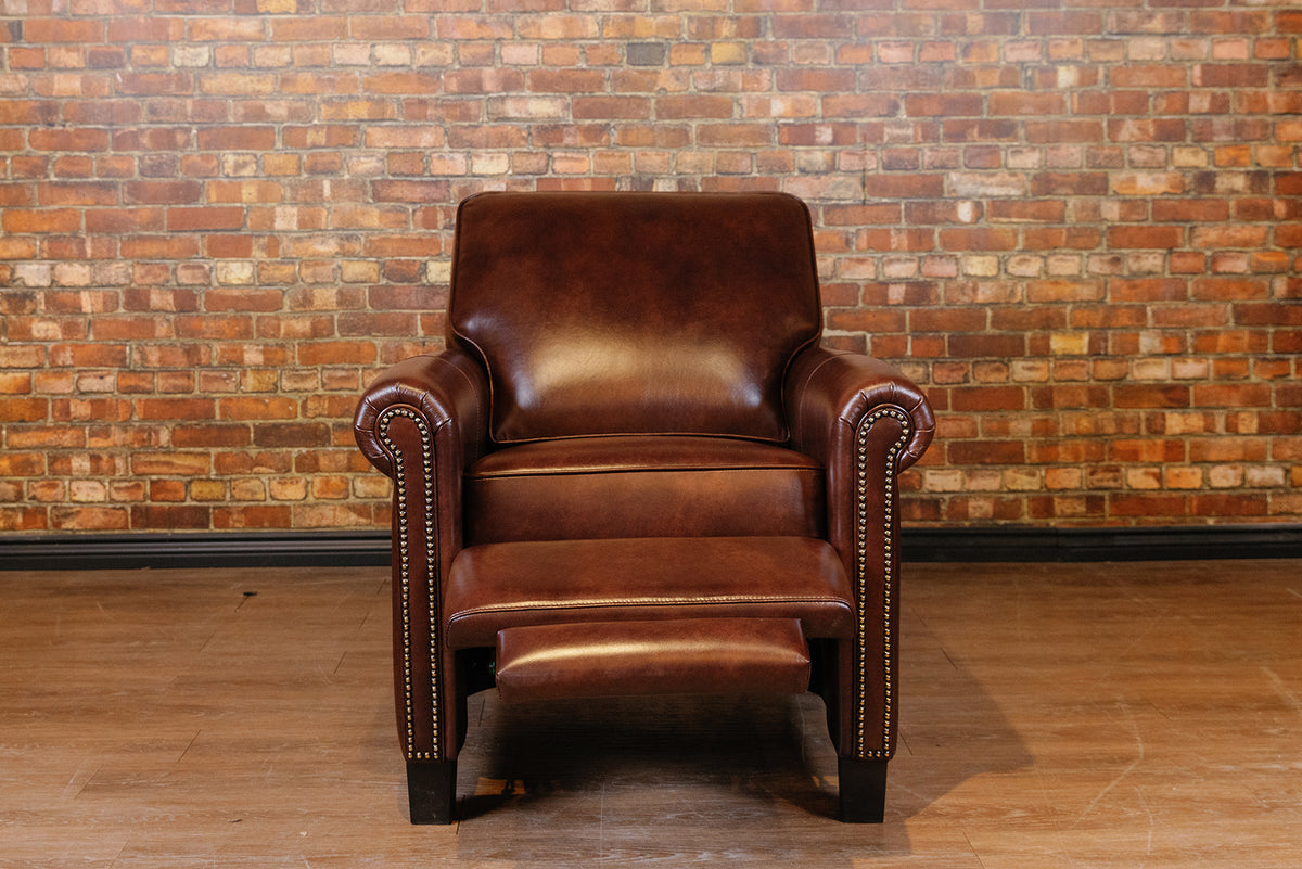 BOSTON LEATHER RECLINER FLOOR MODEL