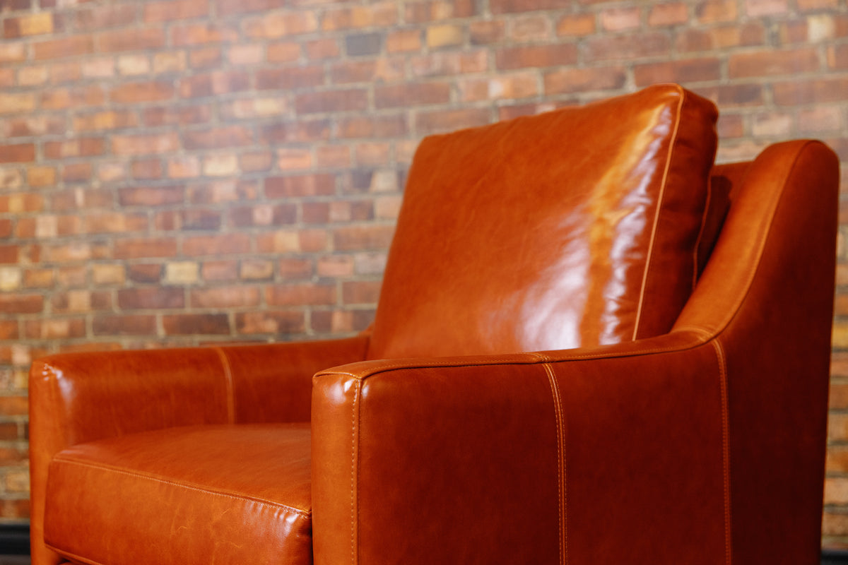 PARLOUR CHAIRS AS IS IN PREMIUM LEATHER ( SOLD)
