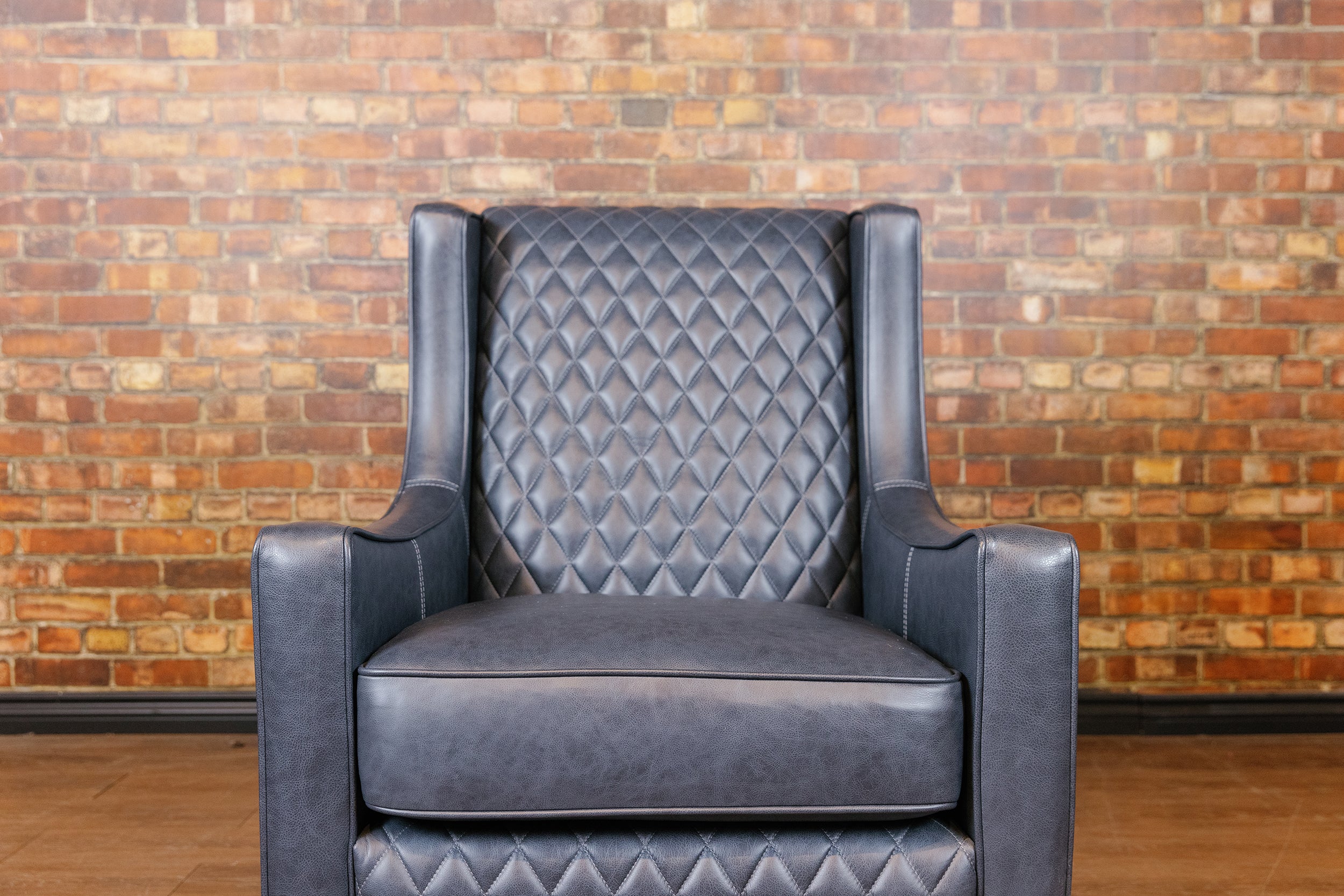 LOFT ACCENT CHAIR BLUE FLOOR MODEL