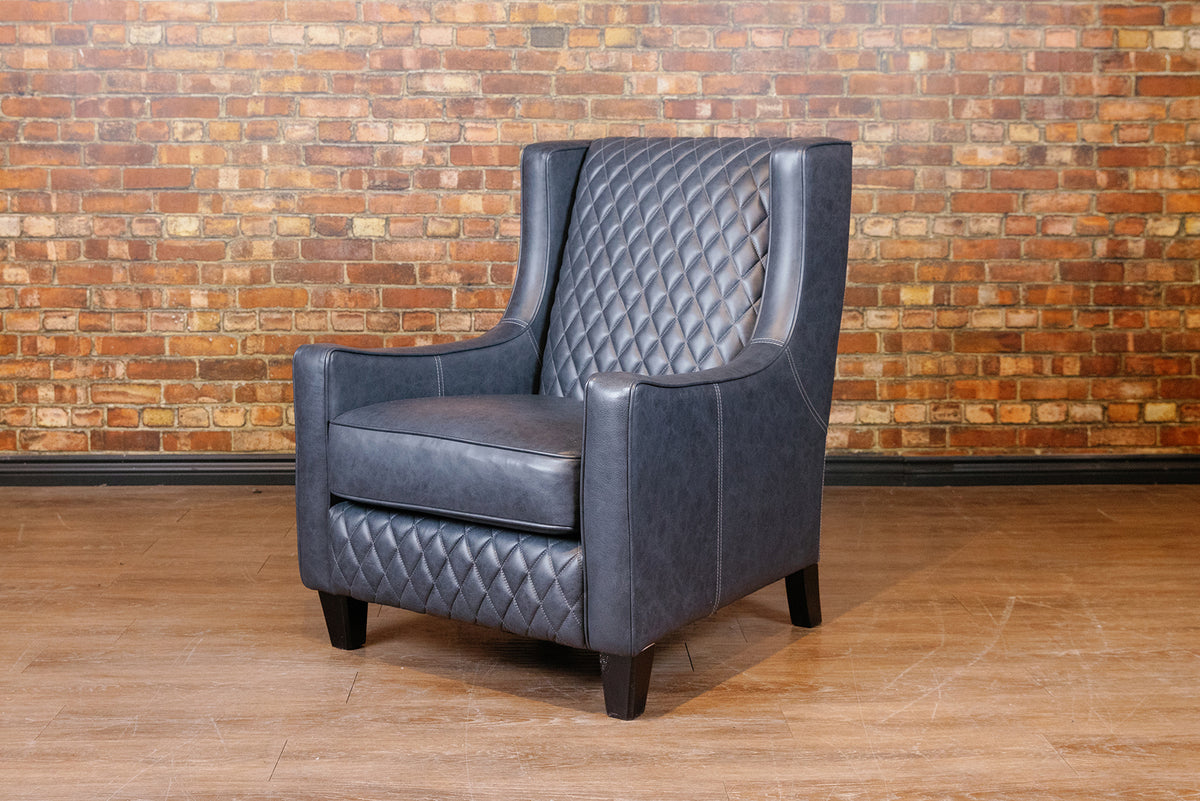 LOFT ACCENT CHAIR BLUE FLOOR MODEL