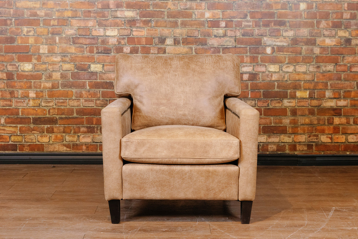 RANCHO LEATHER CHAIR FLOOR MODEL AS IS