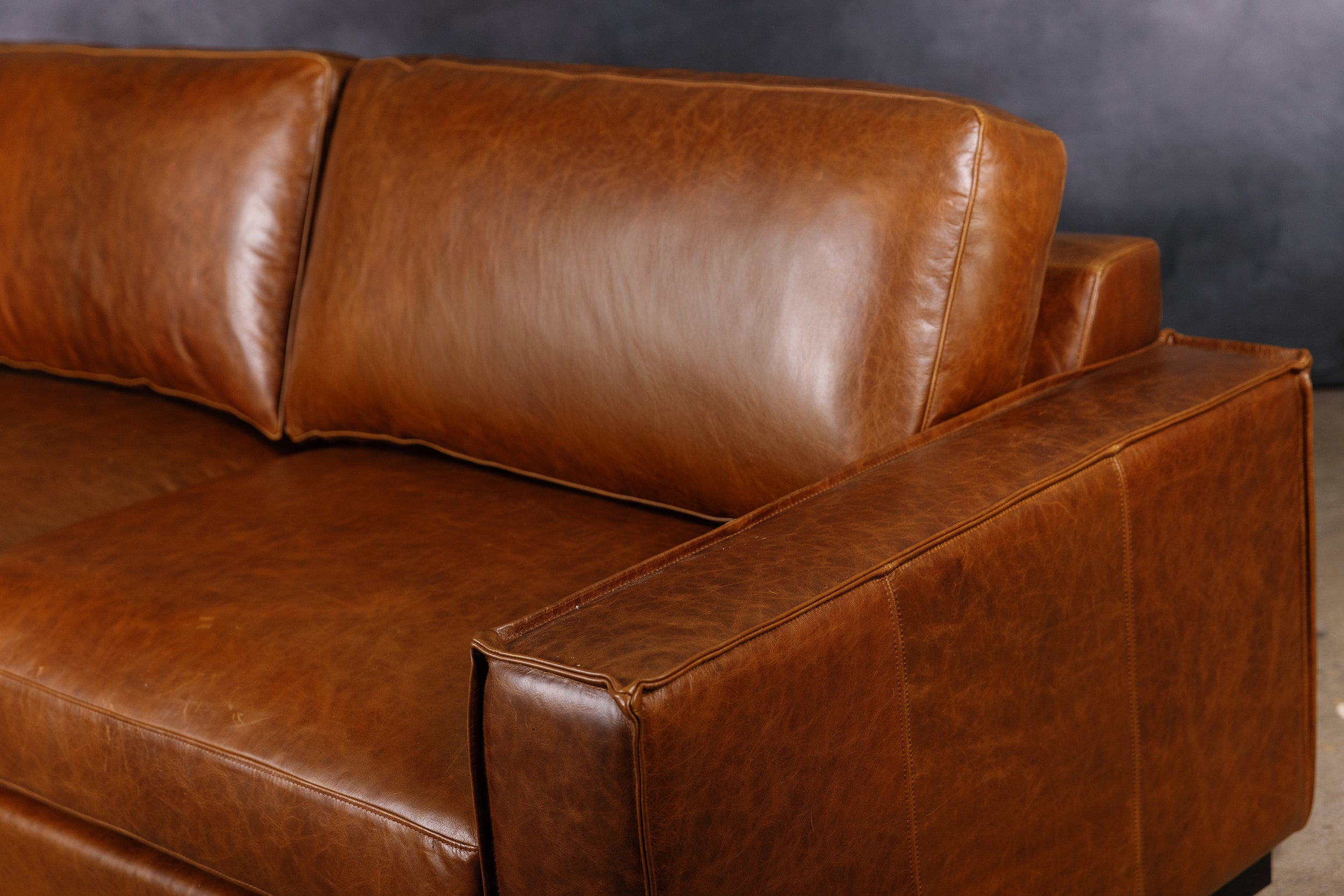 THE BATTALION LEATHER SOFA