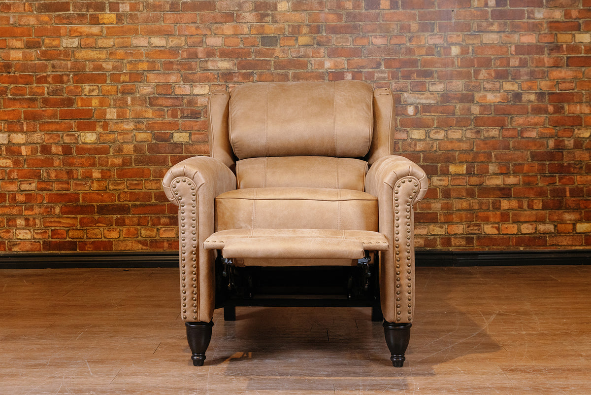 JAMIESON WINGBACK RECLINER FLOOR MODEL RUSTIC