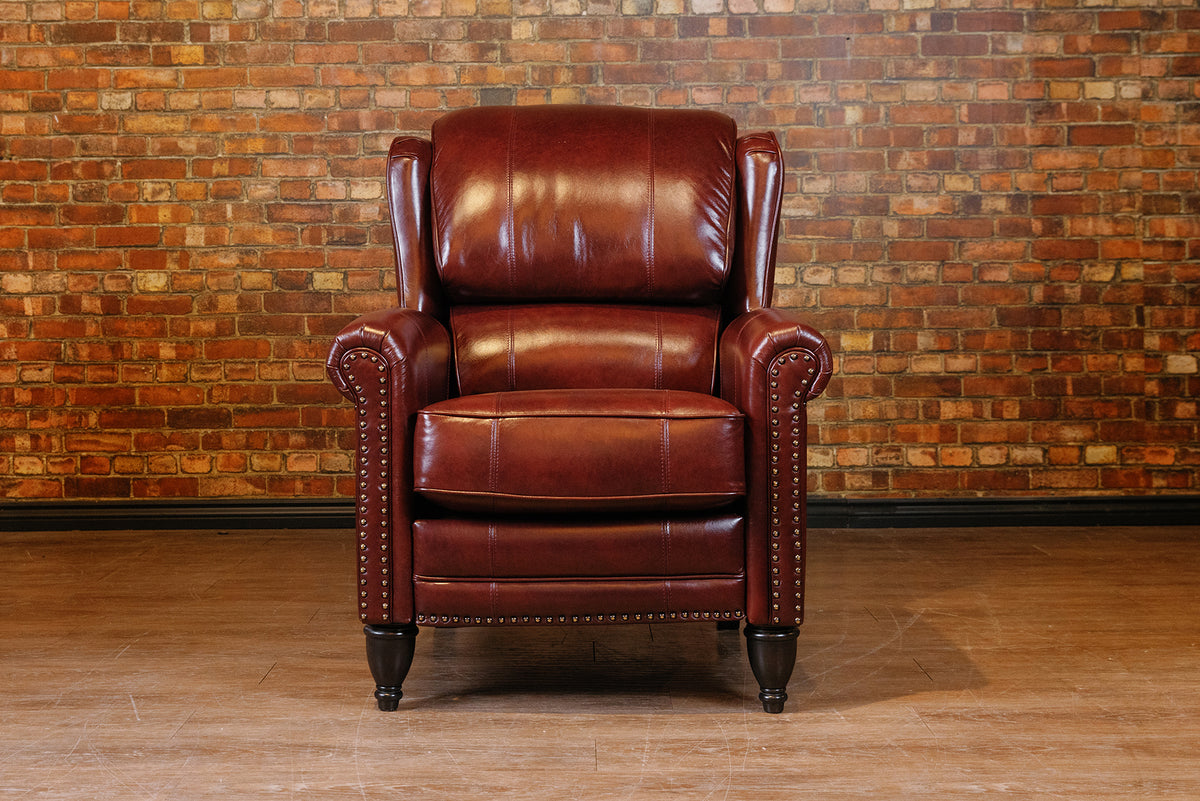 JAMIESON WINGBACK RECLINER FLOOR MODEL oxblood