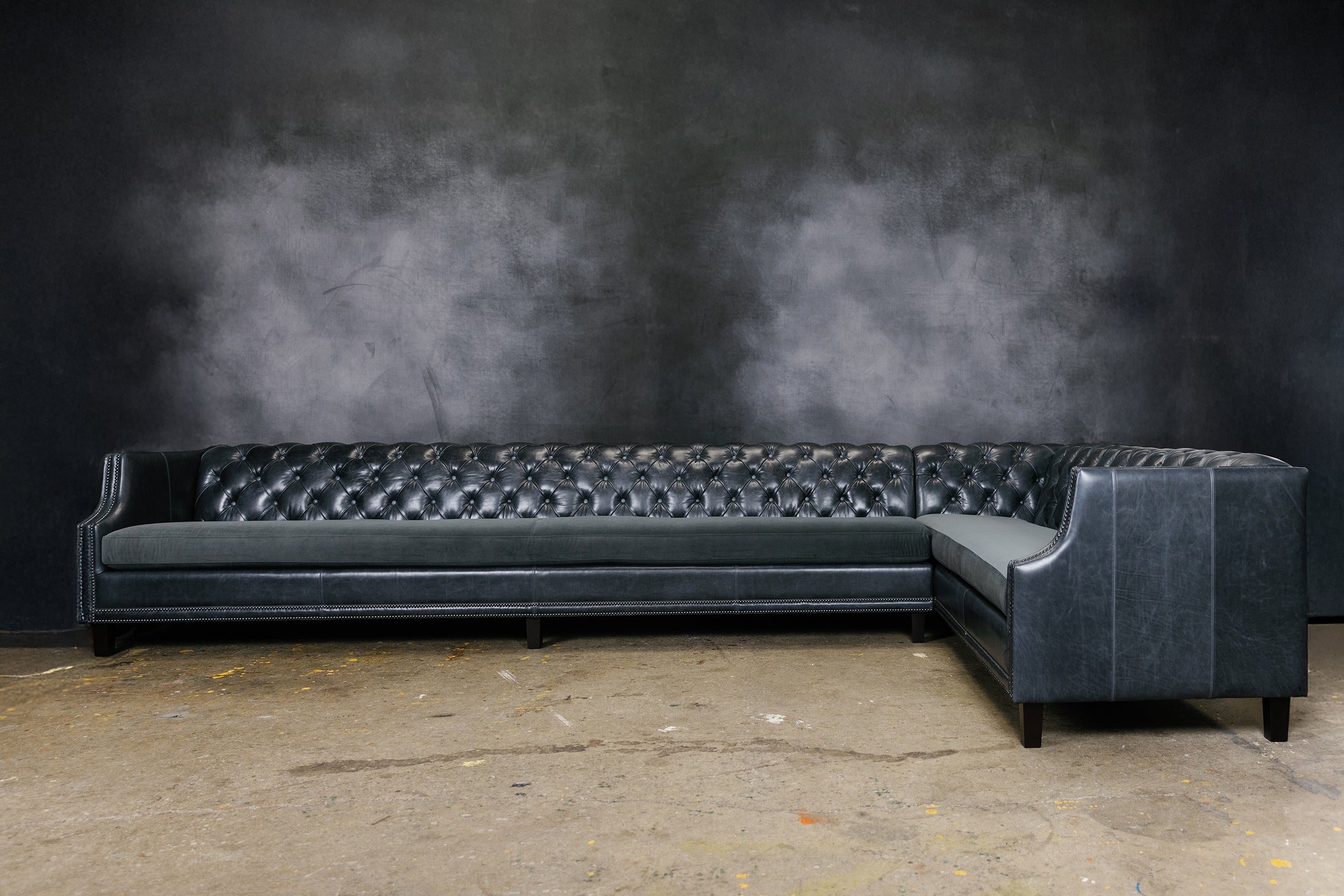 ESSEX LEATHER SECTIONAL