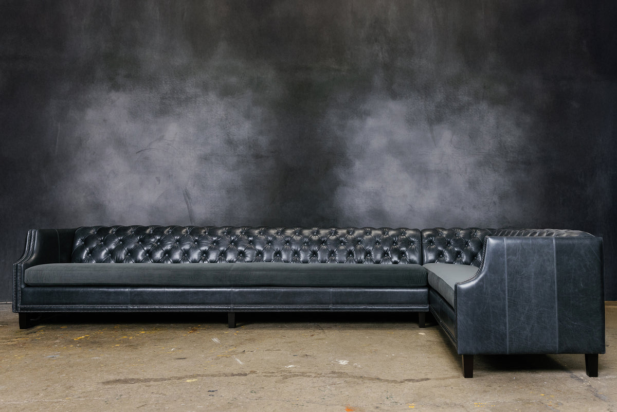 ESSEX LEATHER SECTIONAL