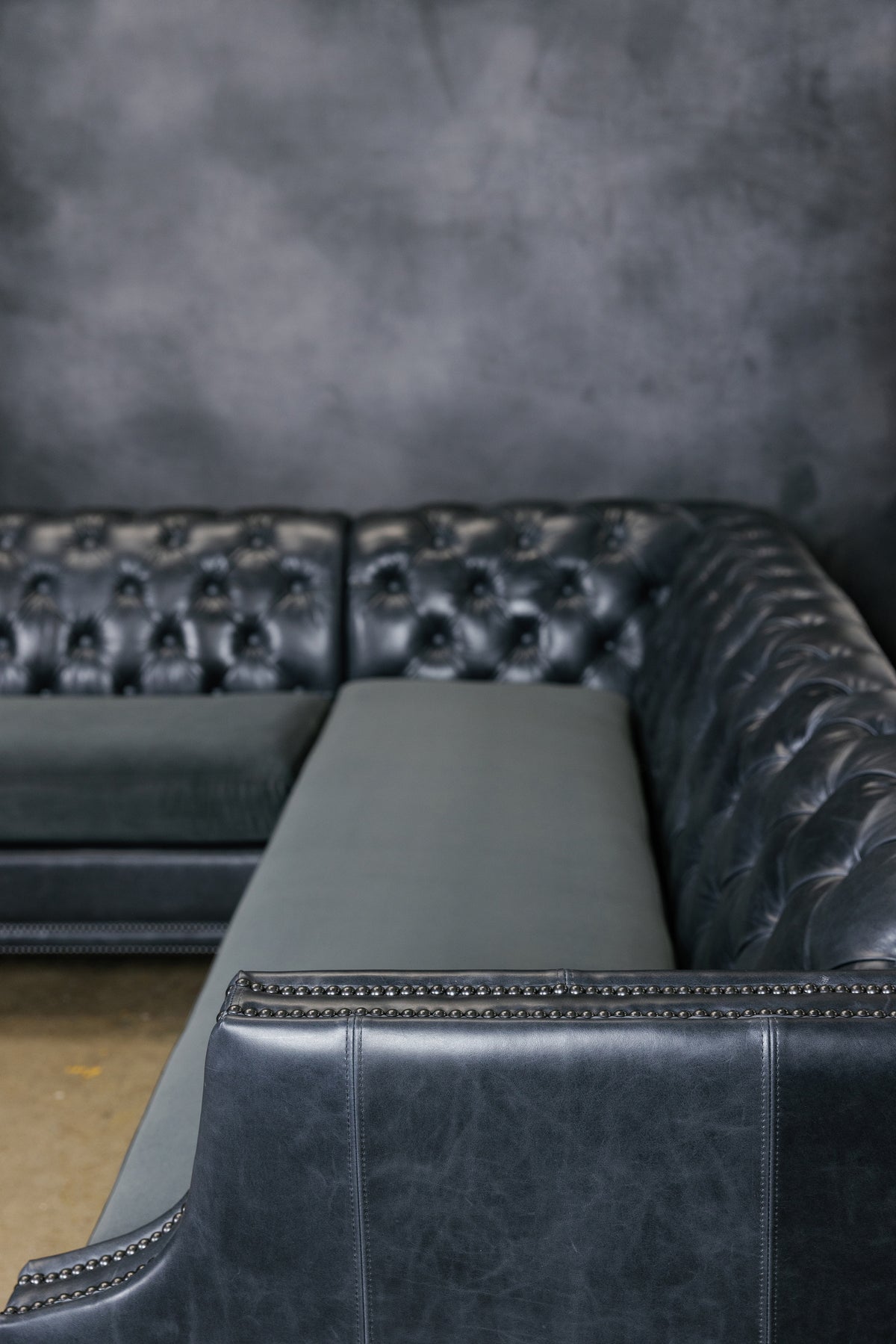 ESSEX LEATHER SECTIONAL