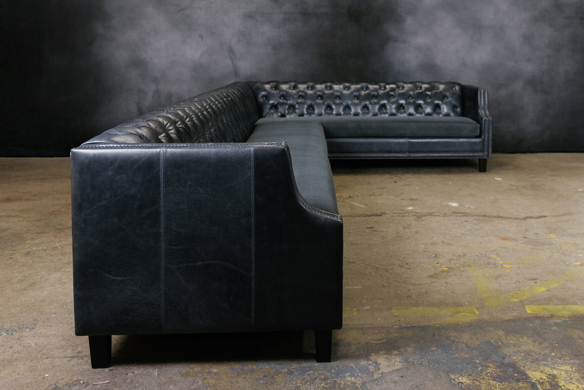 ESSEX LEATHER SECTIONAL