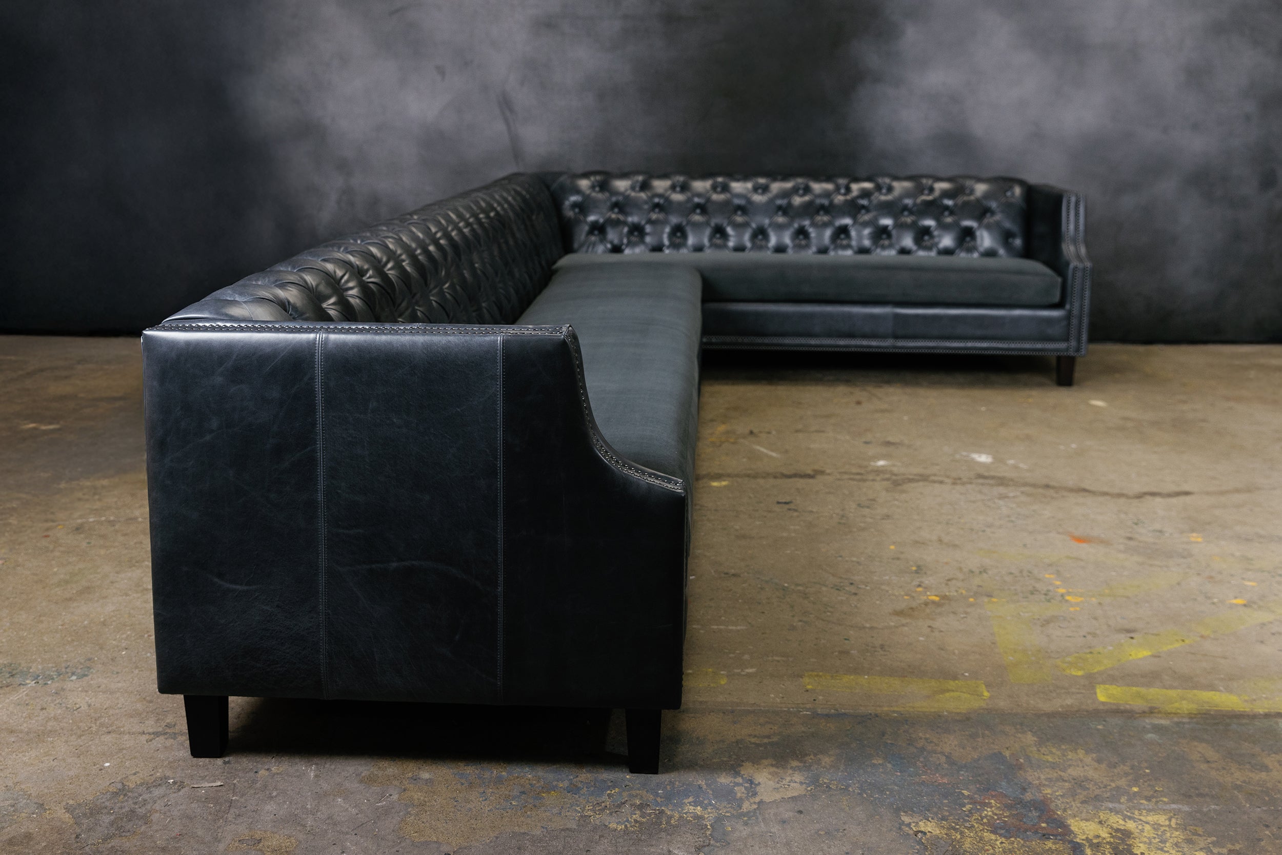 ESSEX LEATHER SECTIONAL