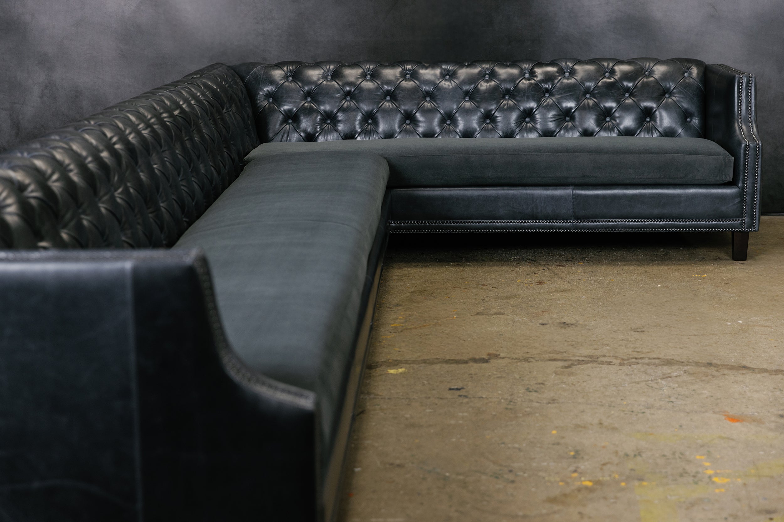 ESSEX LEATHER SECTIONAL