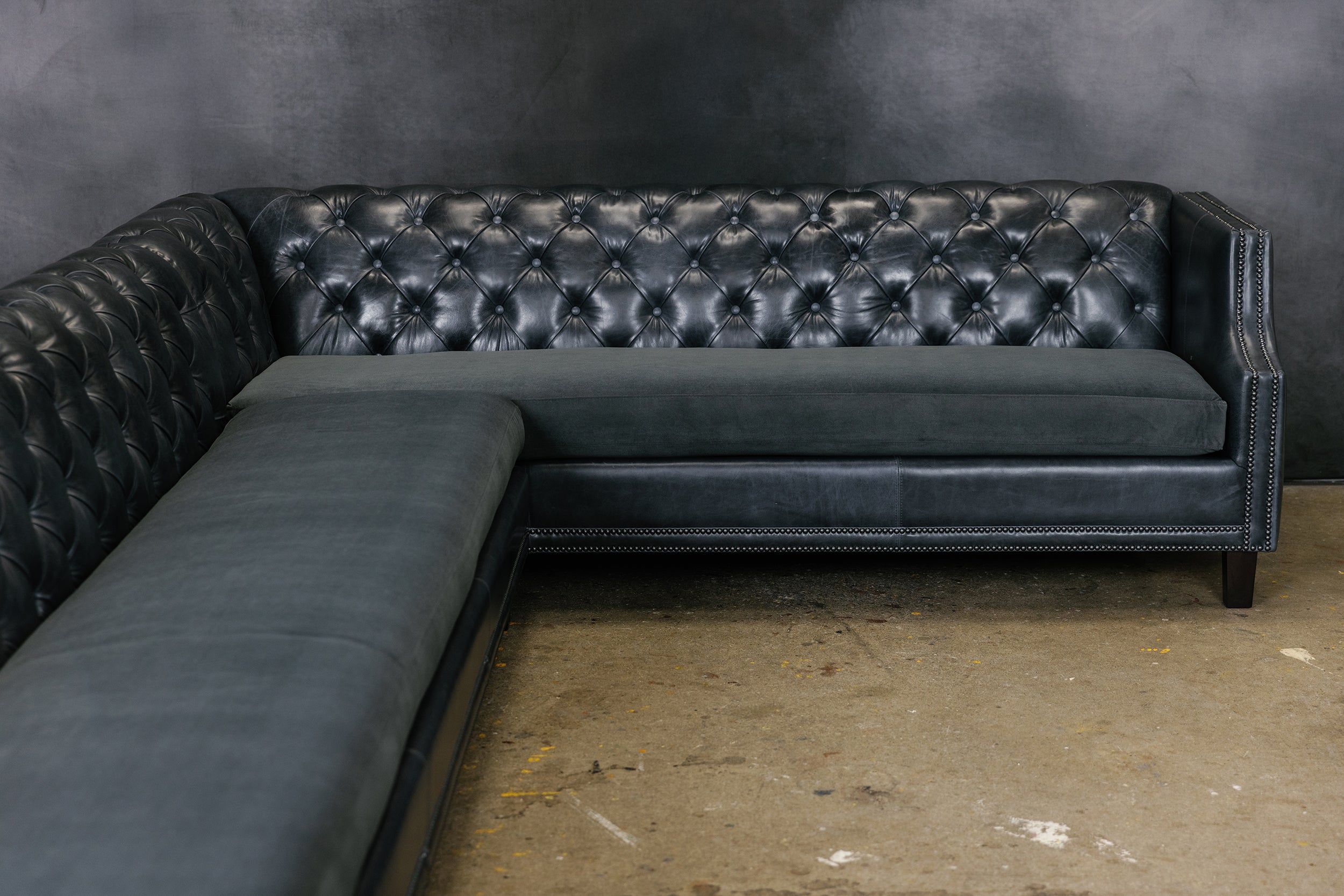 ESSEX LEATHER SECTIONAL
