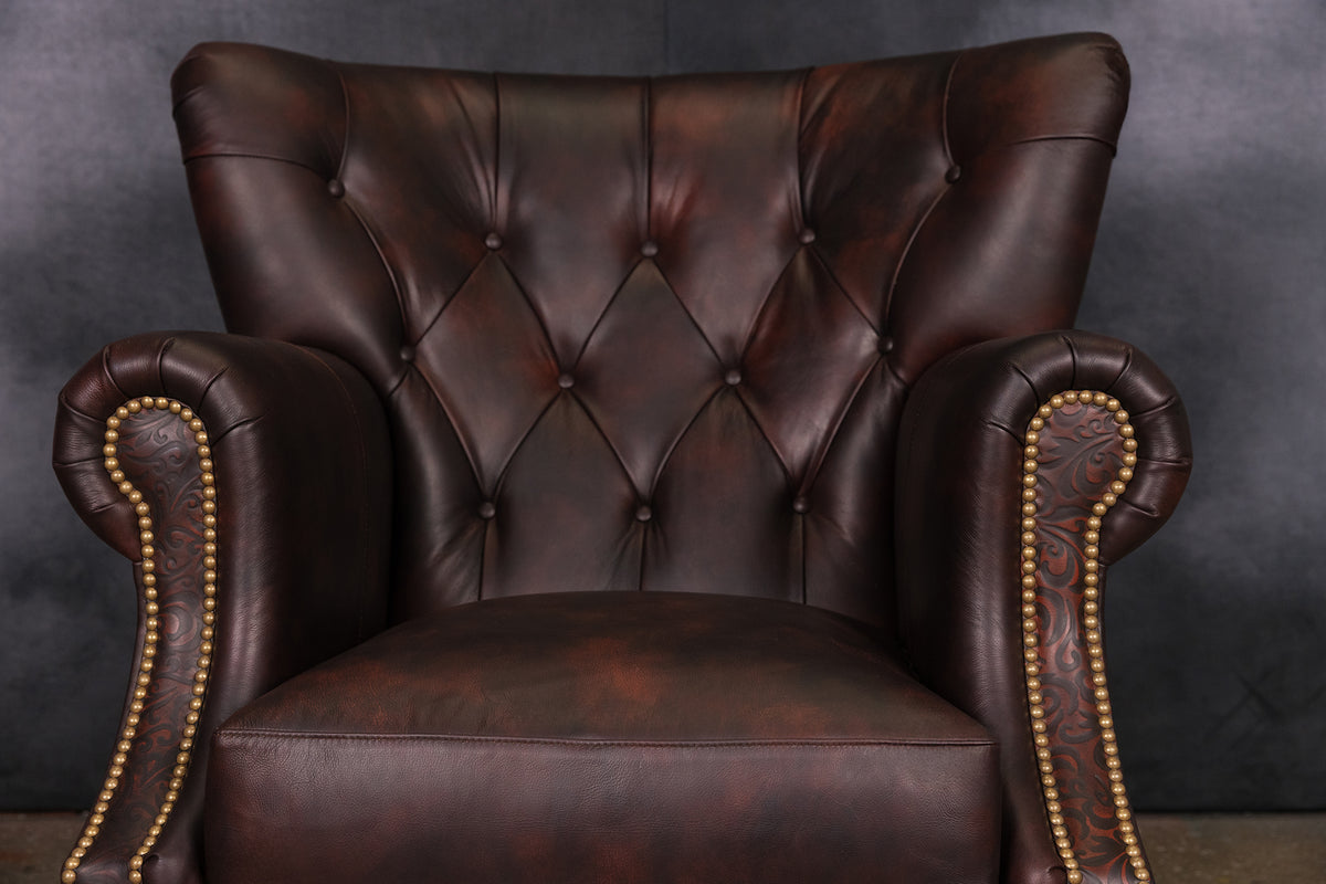 AFICIONADO LEATHER CHAIR NOBILITY ARABESQUE