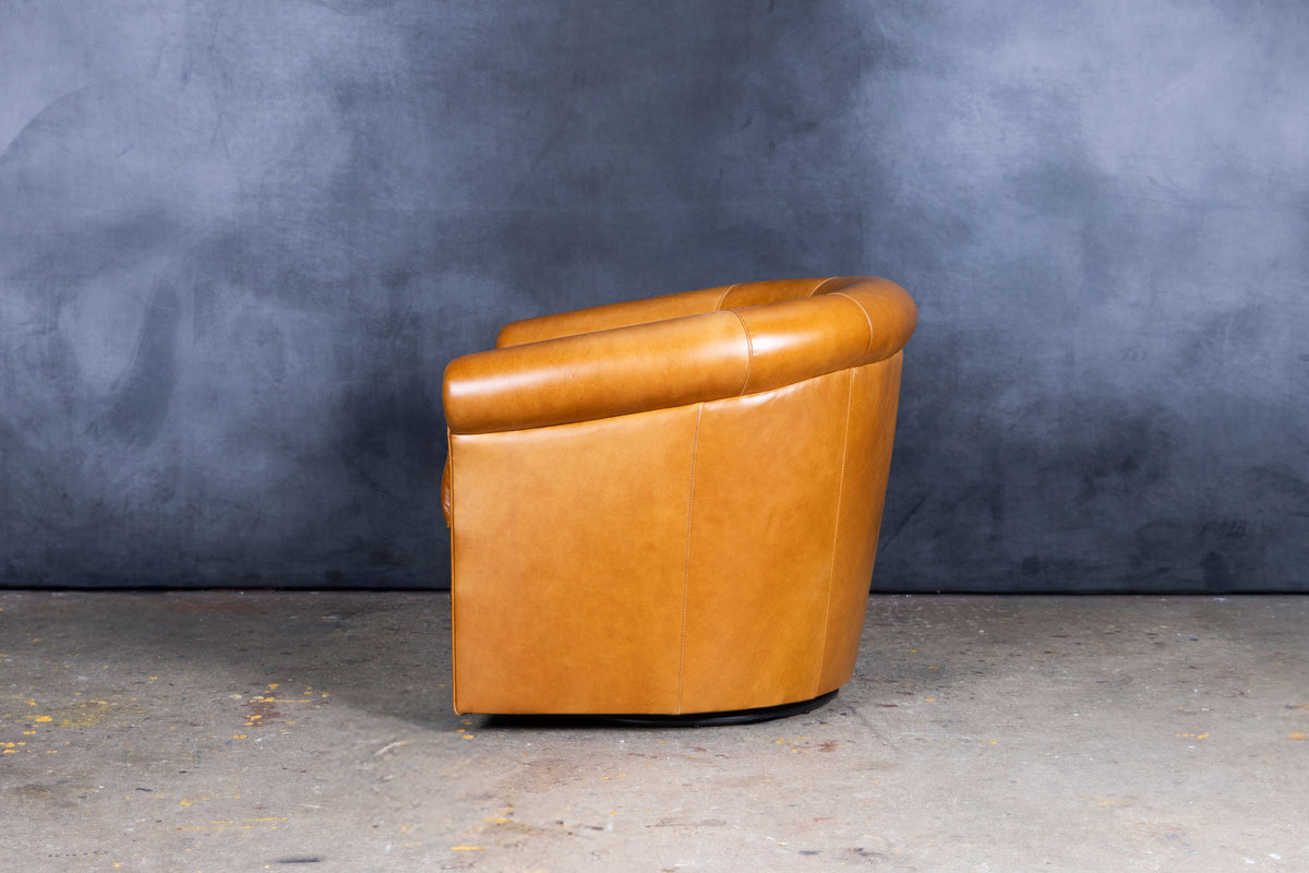 BELFAST LEATHER TUB CHAIR