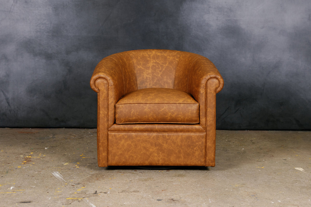 BELFAST LEATHER TUB CHAIR