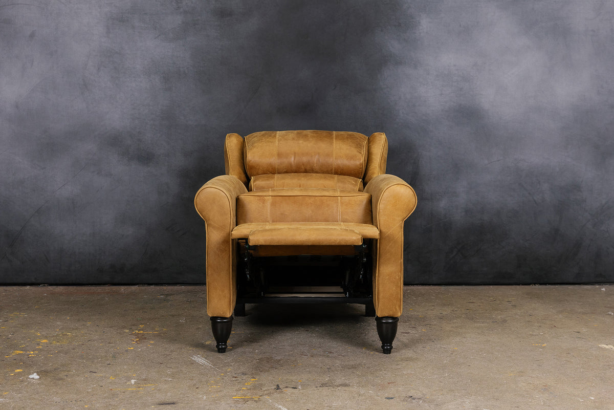FAUTEUIL INCLINABLE EN CUIR PRINCE JAMIESON