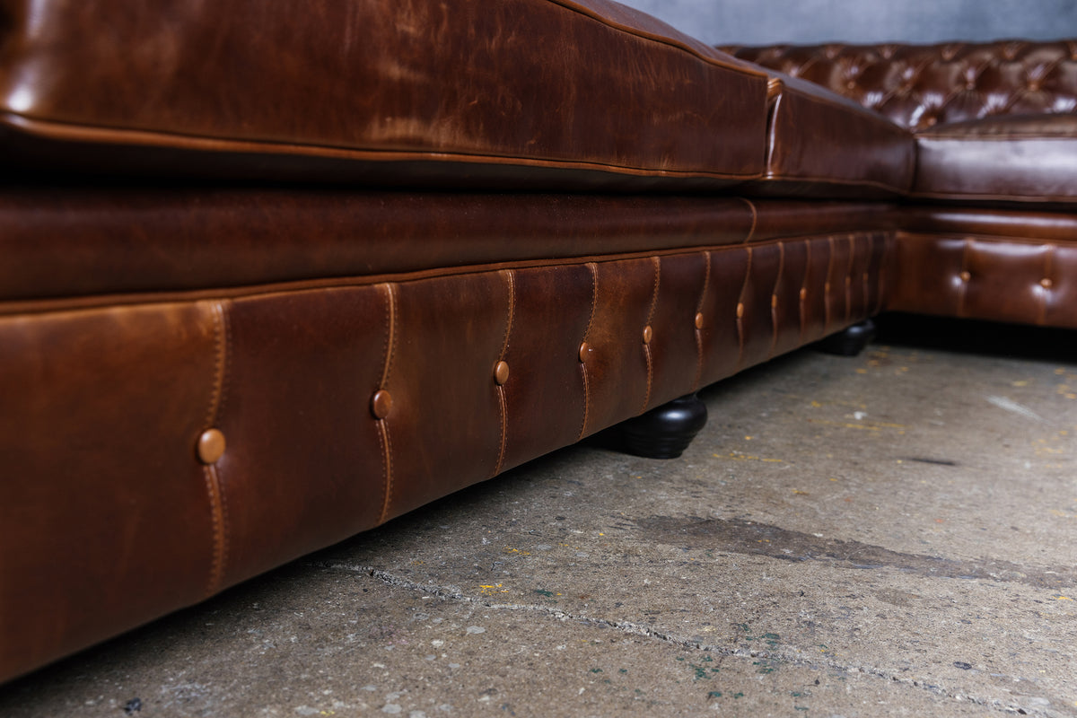 WIMBLEDON LEATHER SECTIONAL