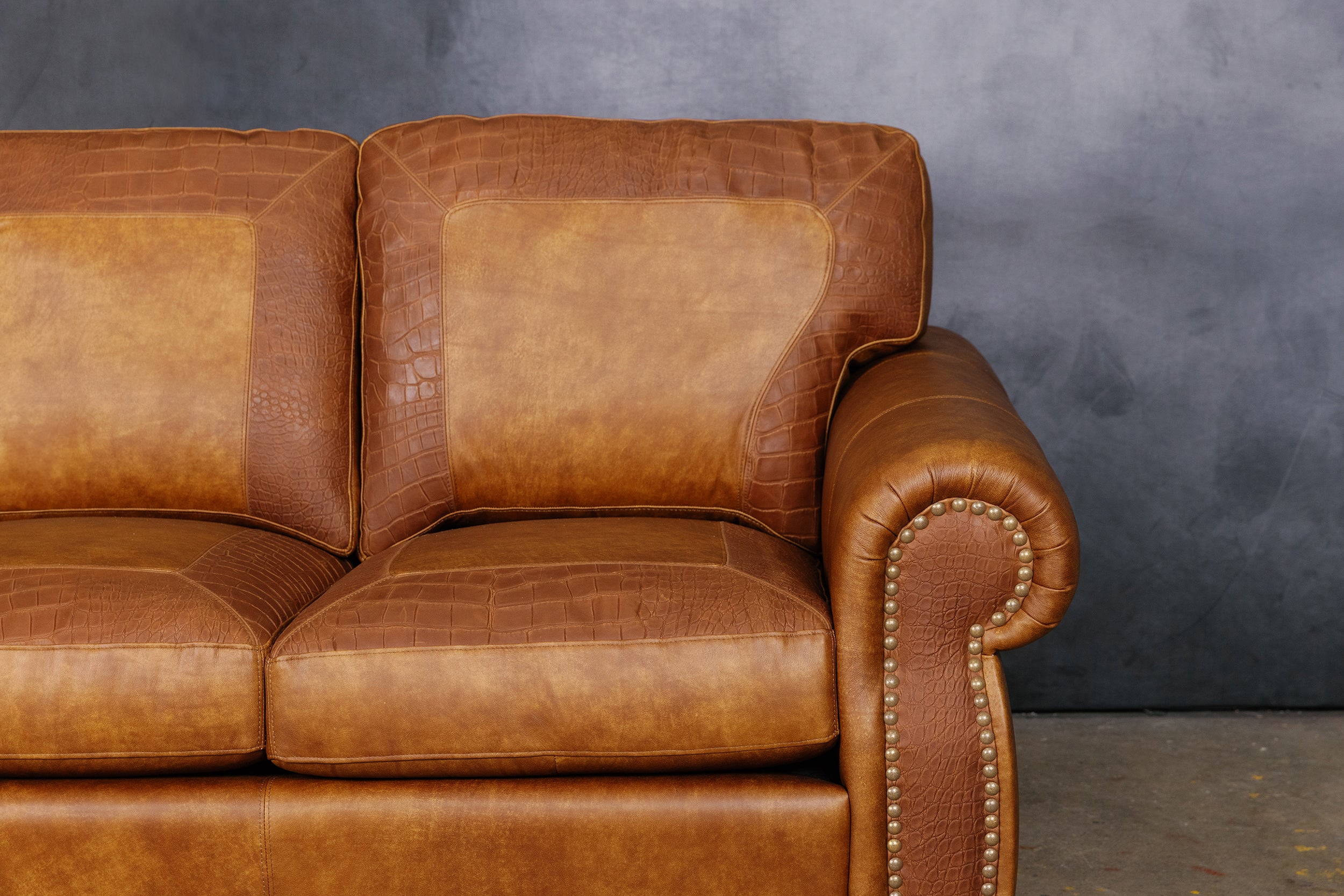 Hoss Limited edition croco Leather Sofa