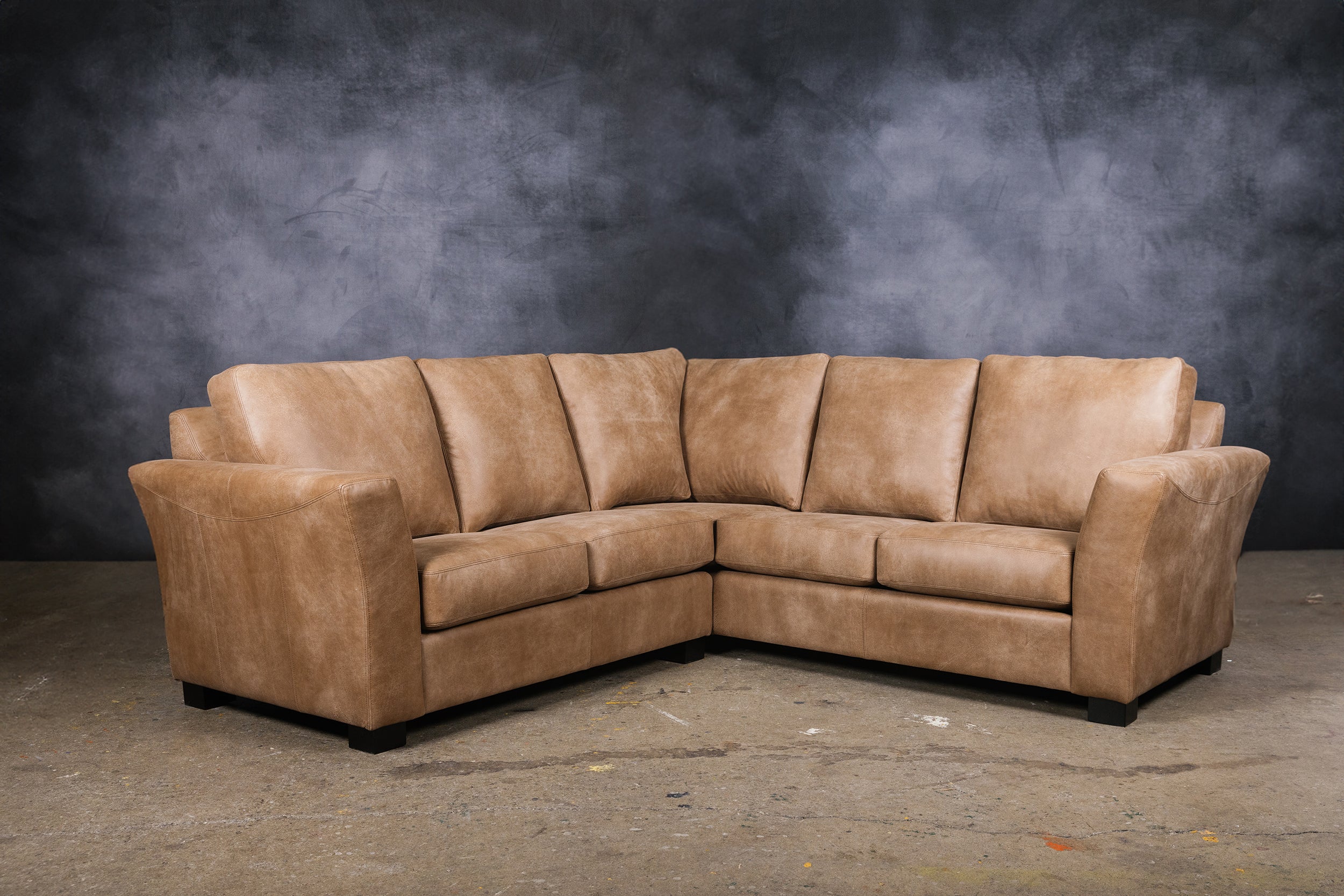 Aspen Leather Sectional Sofa