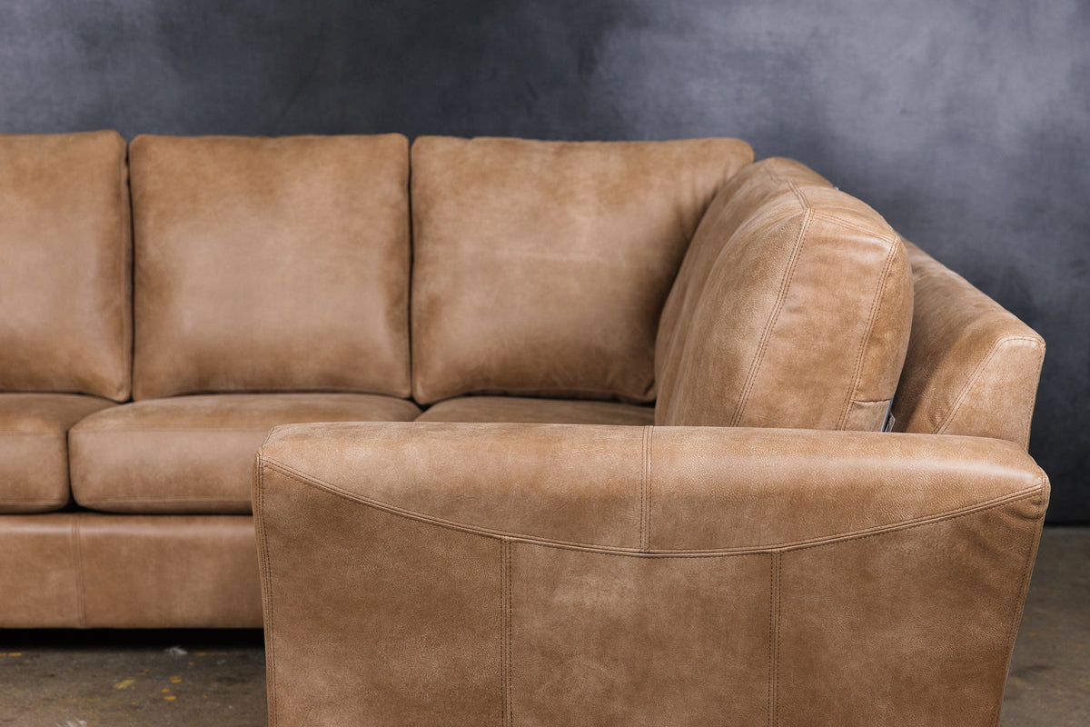 Aspen Leather Sectional Sofa
