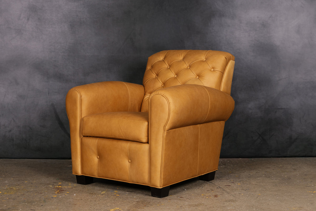 BACHELOR TUFTED BACK CHAIR ( SOLD )