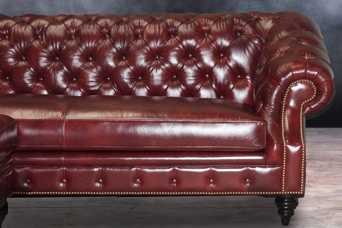 LEATHER SECTIONAL