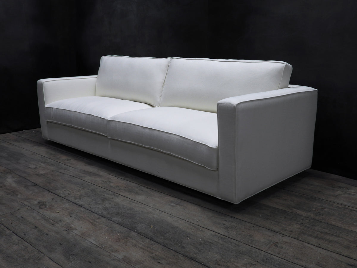 CANAPÉ EN CUIR MADISON, ACCOUDOIRS SLIM