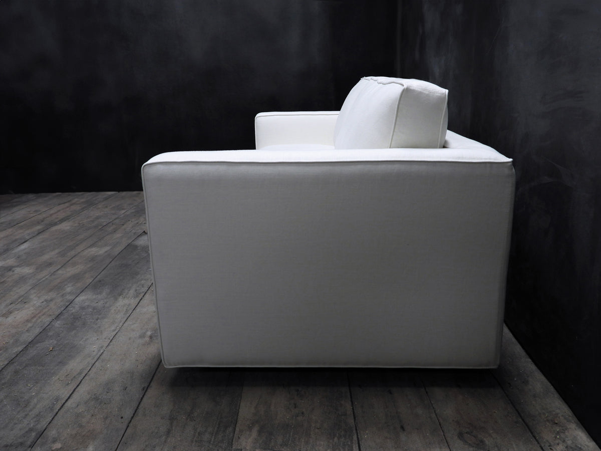 CANAPÉ EN CUIR MADISON, ACCOUDOIRS SLIM