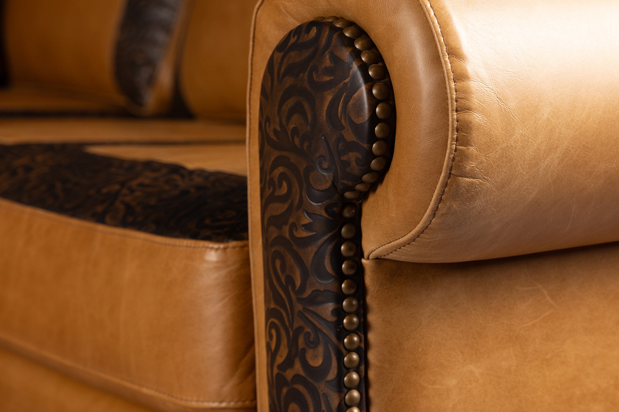 leather sectional