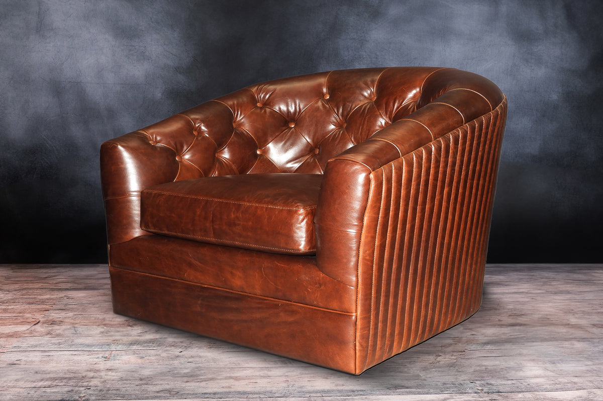 GOVERNOR GENERAL LEATHER CHAIR