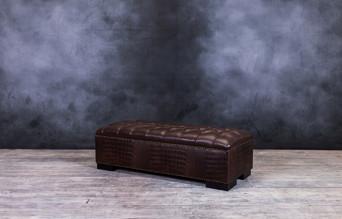 CROCO TUFTED RECTANGULAR OTTOMAN