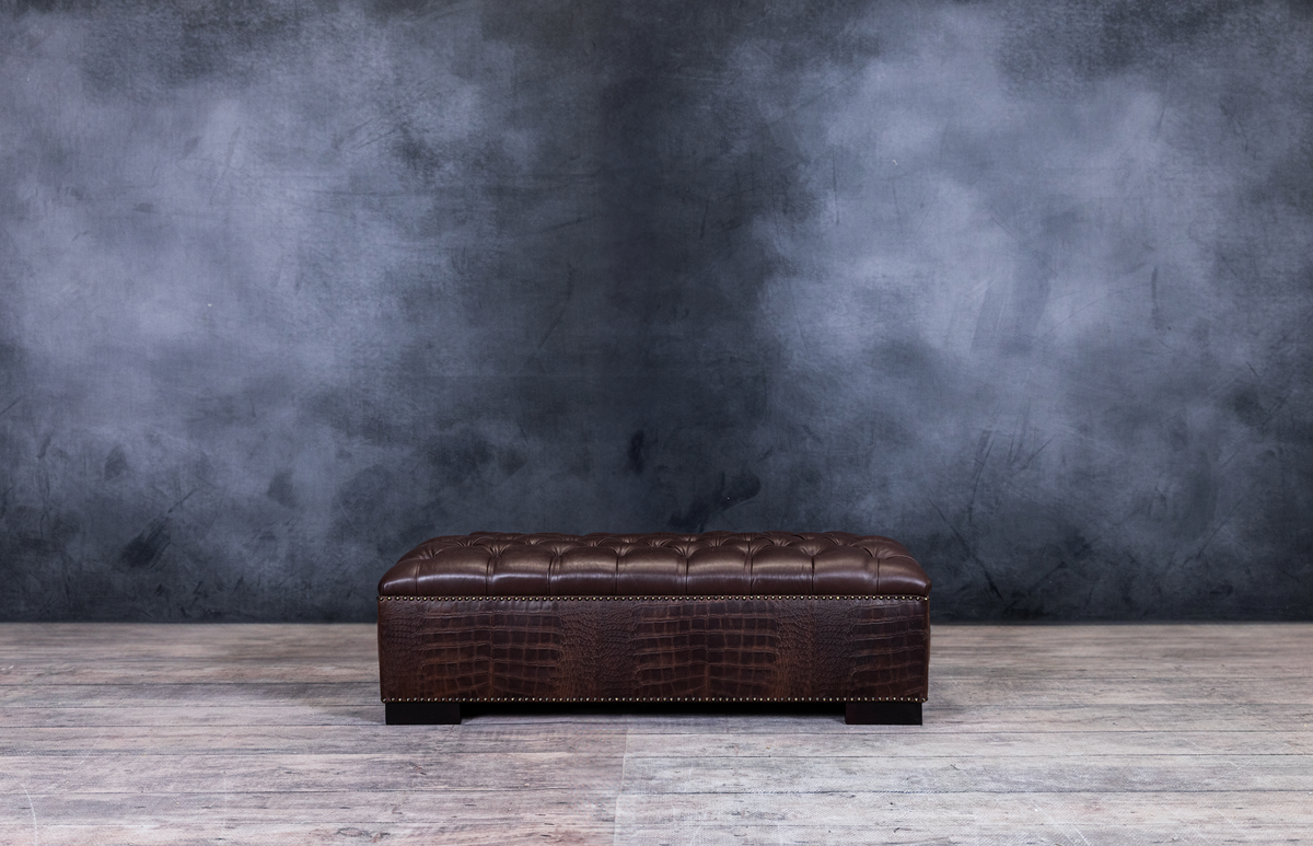 CROCO TUFTED RECTANGULAR OTTOMAN
