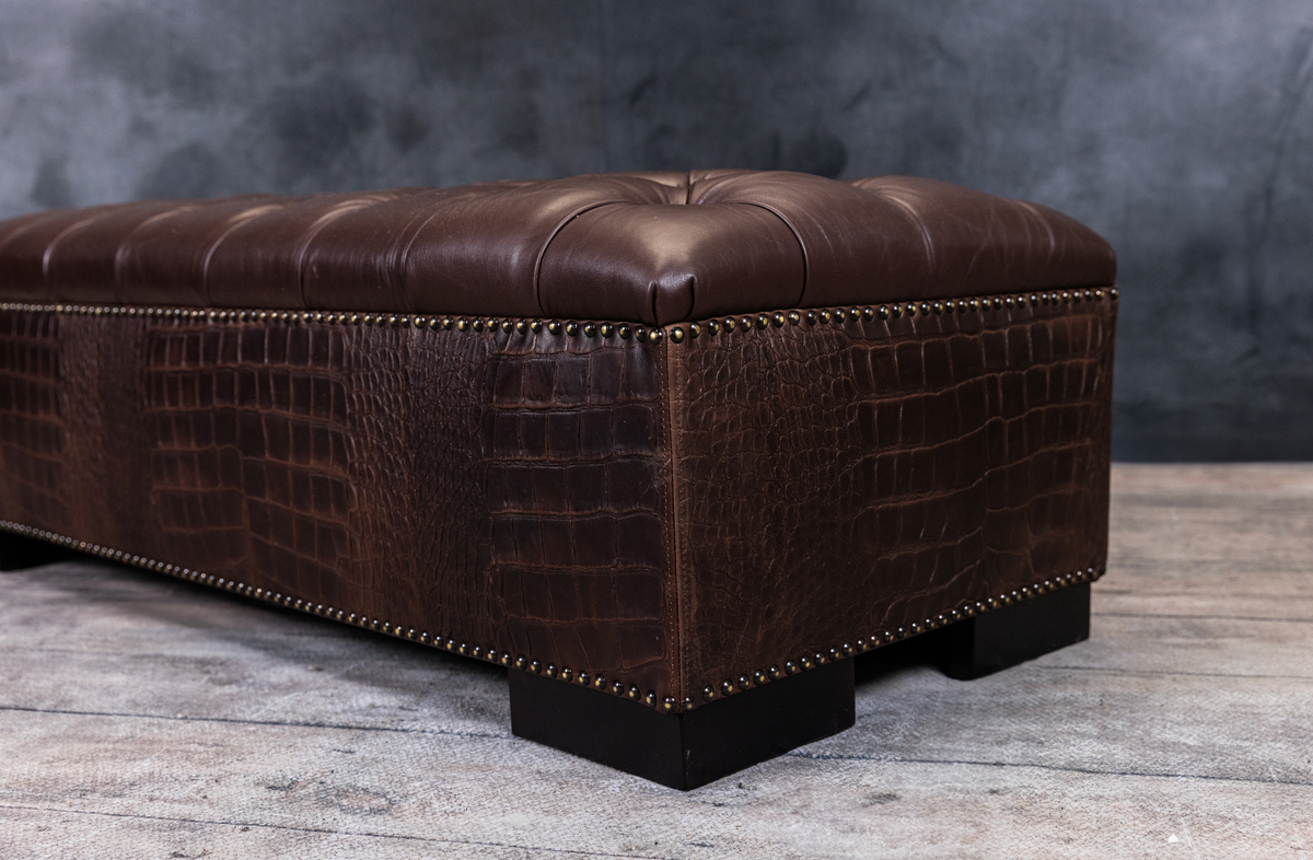 CROCO TUFTED RECTANGULAR OTTOMAN