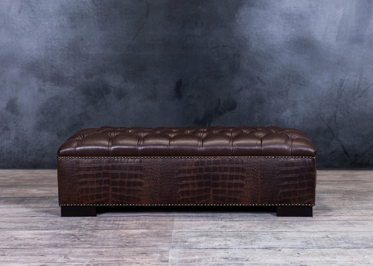 CROCO TUFTED RECTANGULAR  OTTOMAN