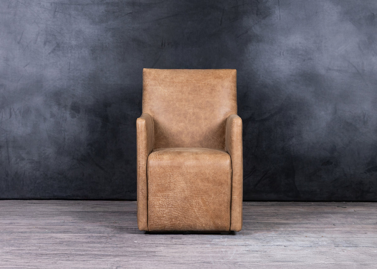 ELLIOT LEATHER DINING CHAIR