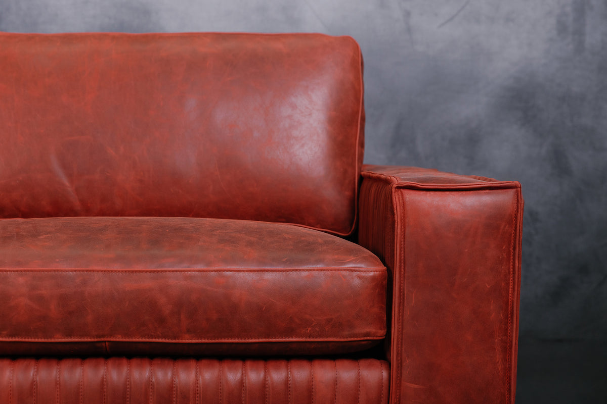 ROYAL ADMIRAL LEATHER SOFA CHAISE LHF