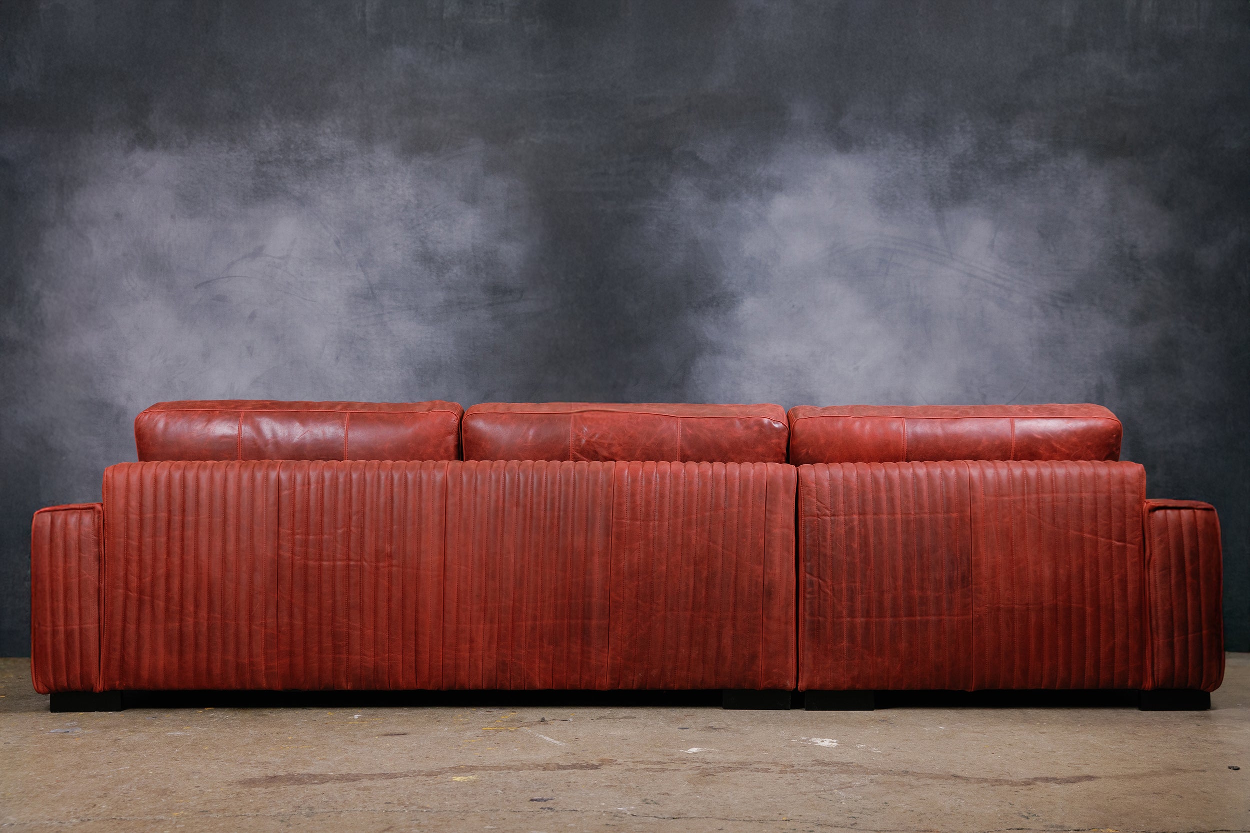 ROYAL ADMIRAL LEATHER SOFA CHAISE LHF