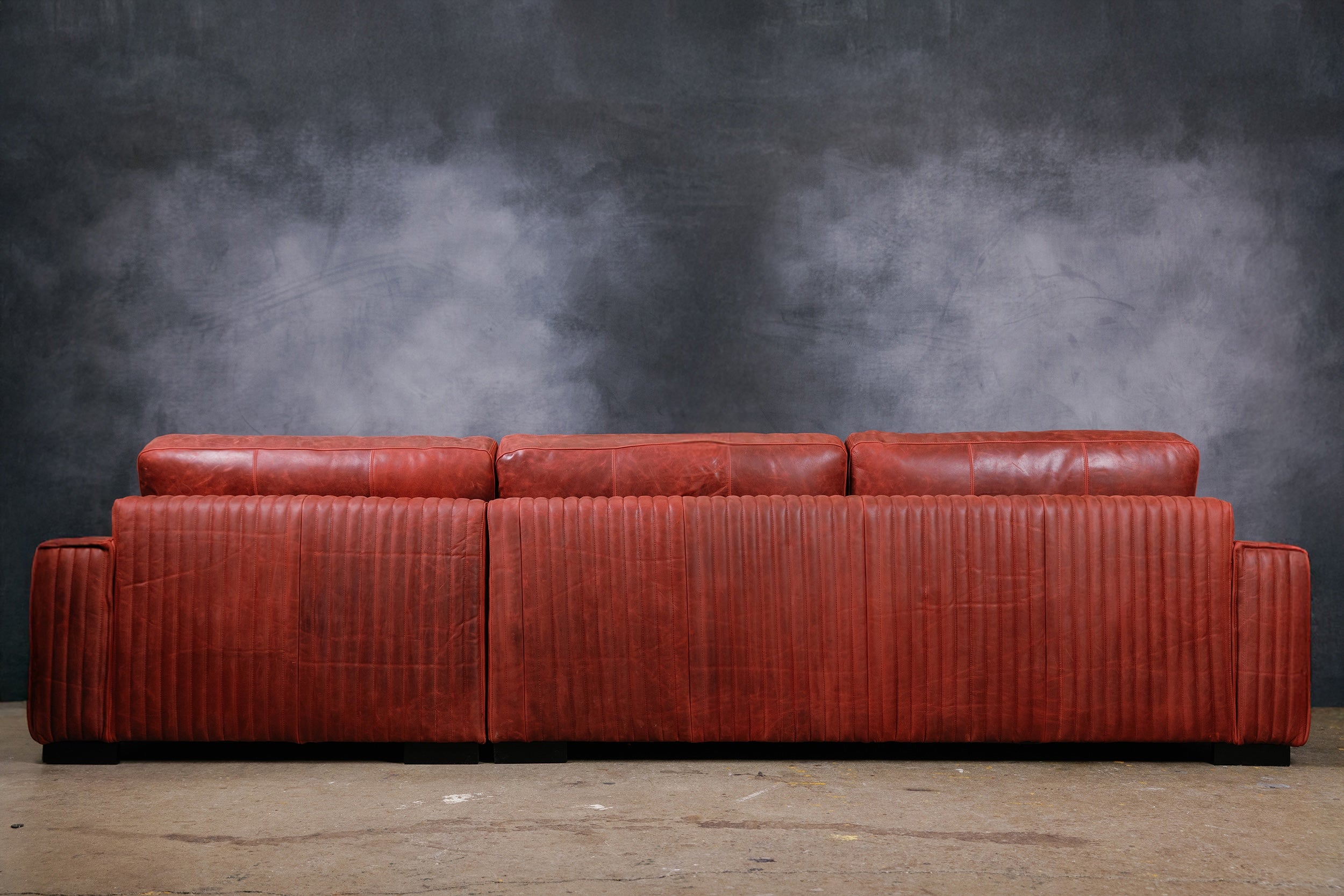 ROYAL ADMIRAL LEATHER SOFA CHAISE RHF