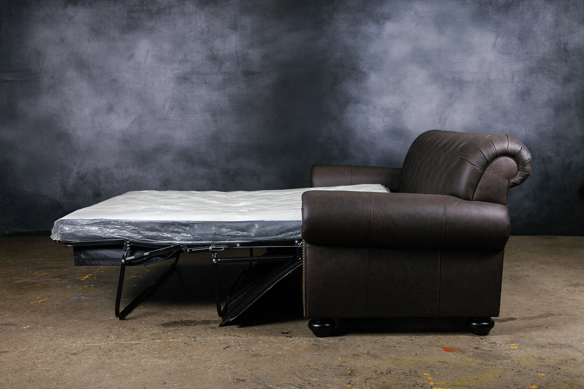 WESTMINSTER LEATHER SOFA BED QUEEN