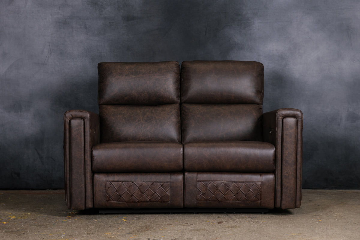 THE CONTINENTAL LEATHER RECLINER LOVESEAT