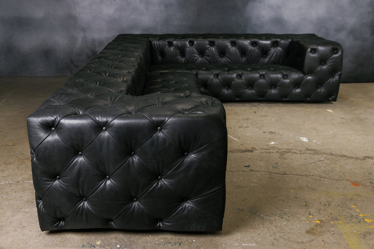 ROYALSOHO  DECADENCE LEATHER SECTIONAL