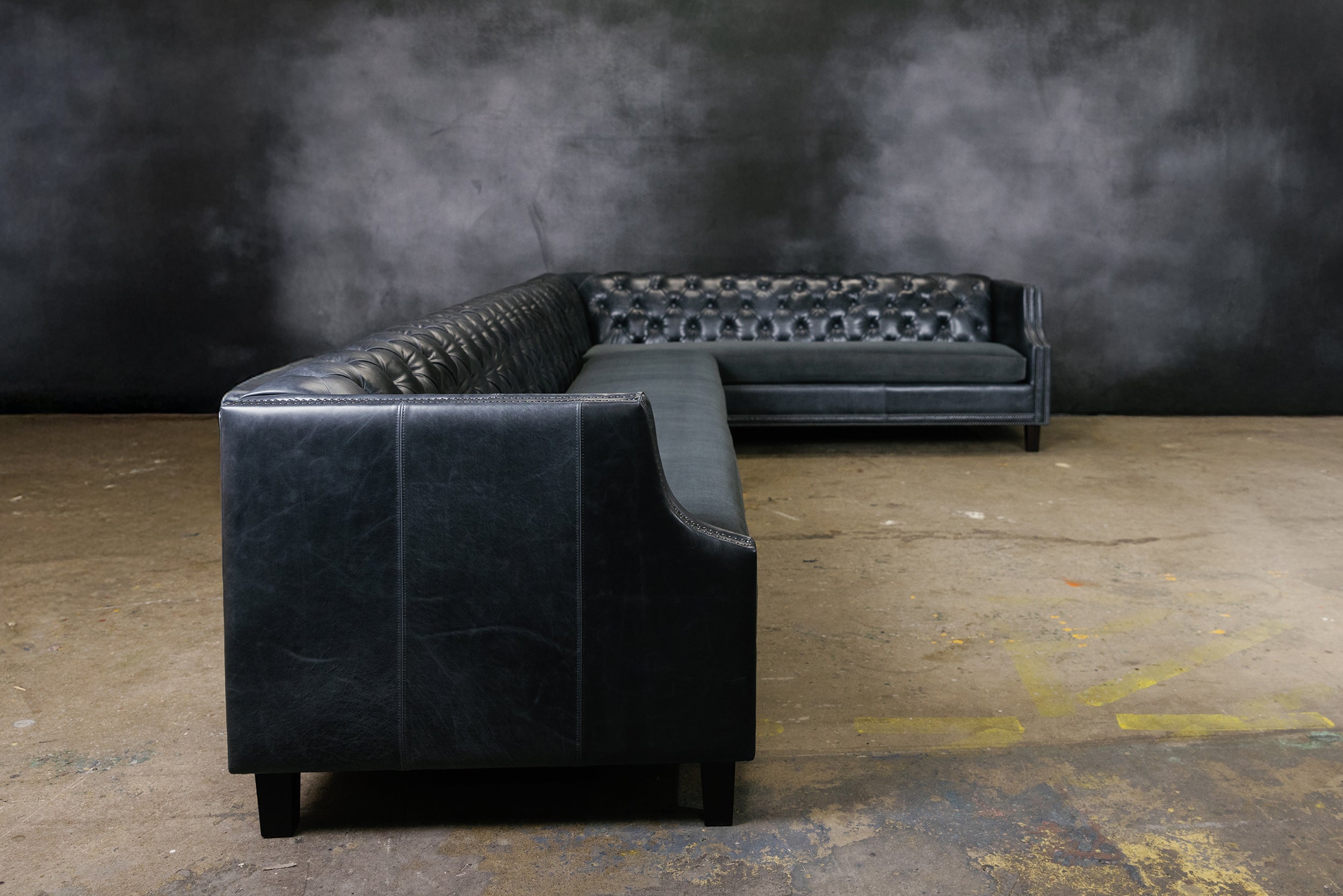 ESSEX LEATHER SECTIONAL