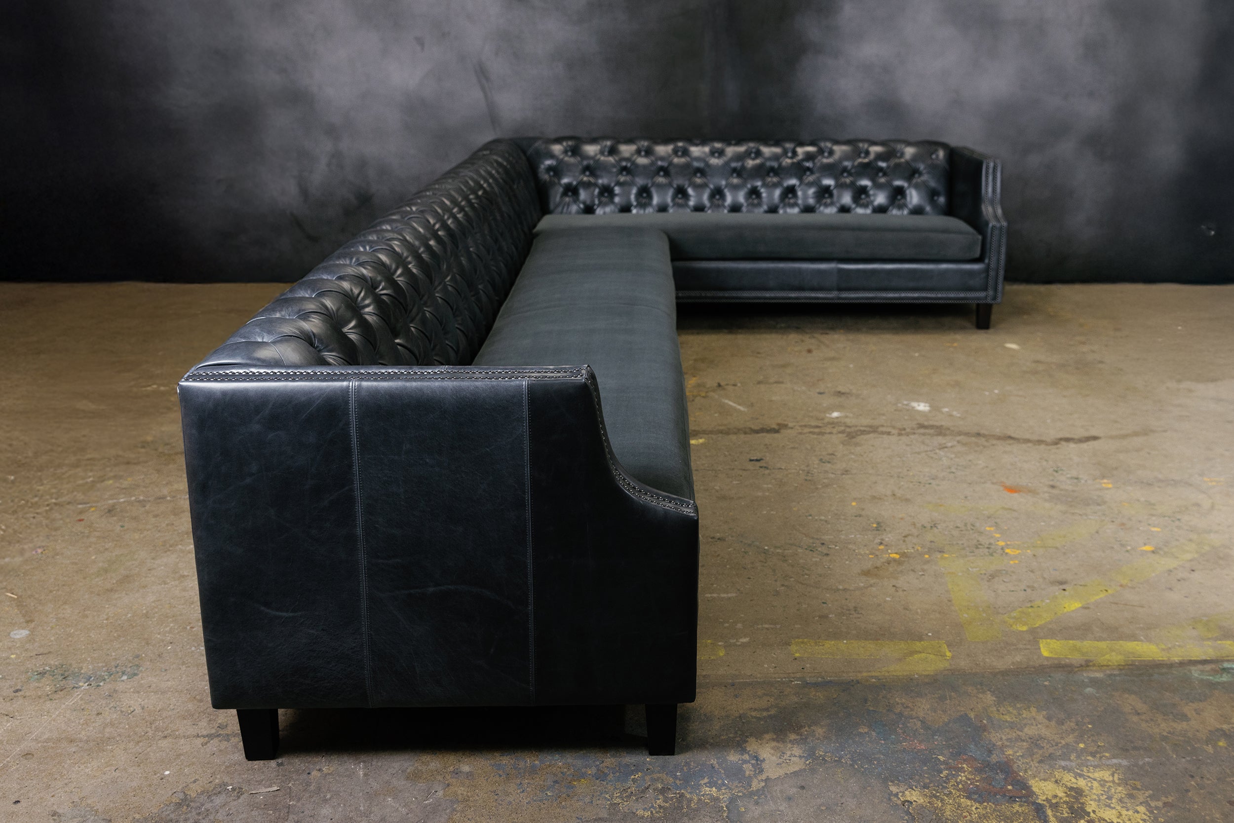 ESSEX LEATHER SECTIONAL