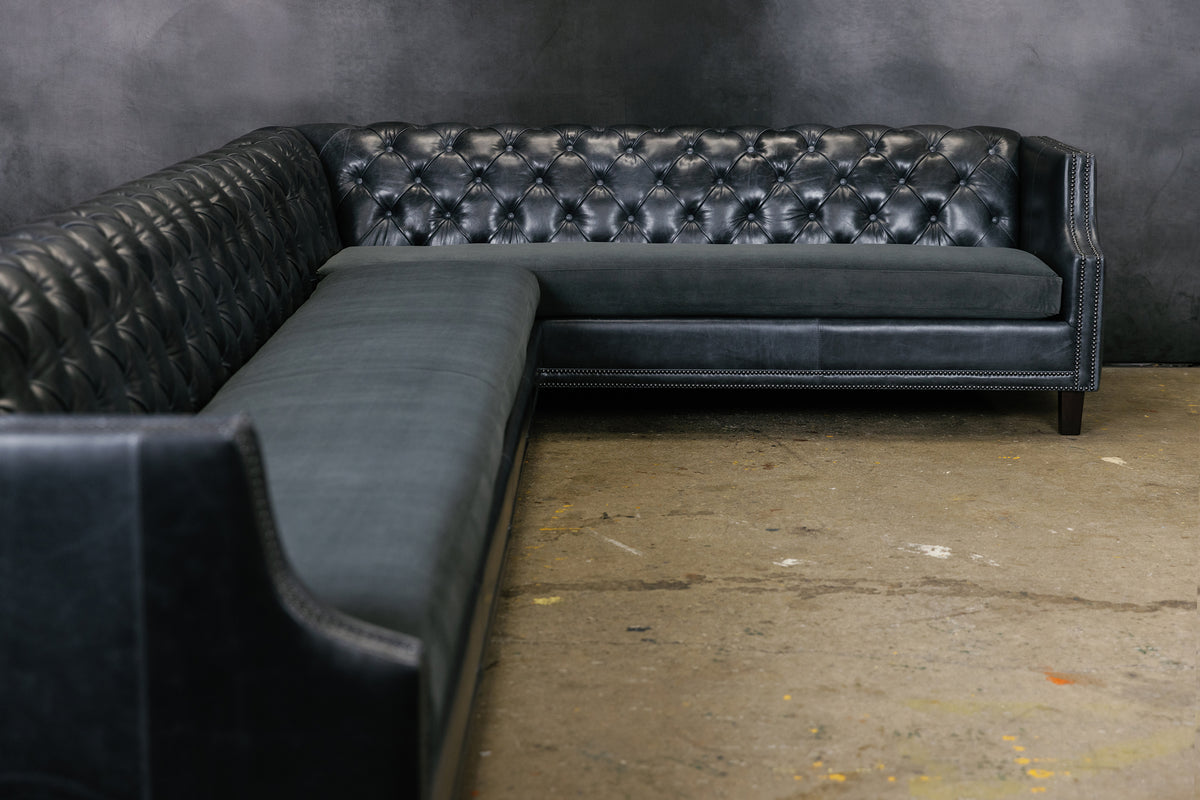 ESSEX LEATHER SECTIONAL