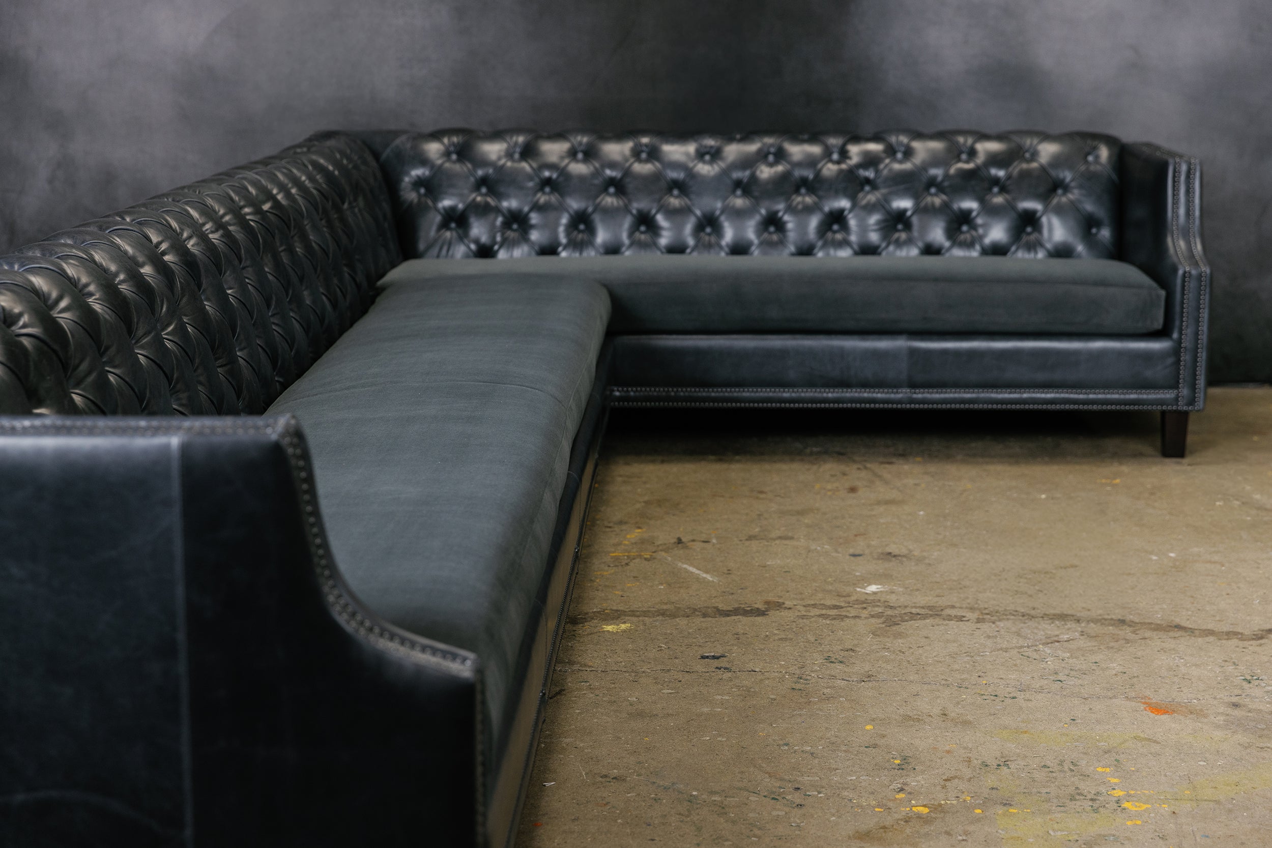 ESSEX LEATHER SECTIONAL